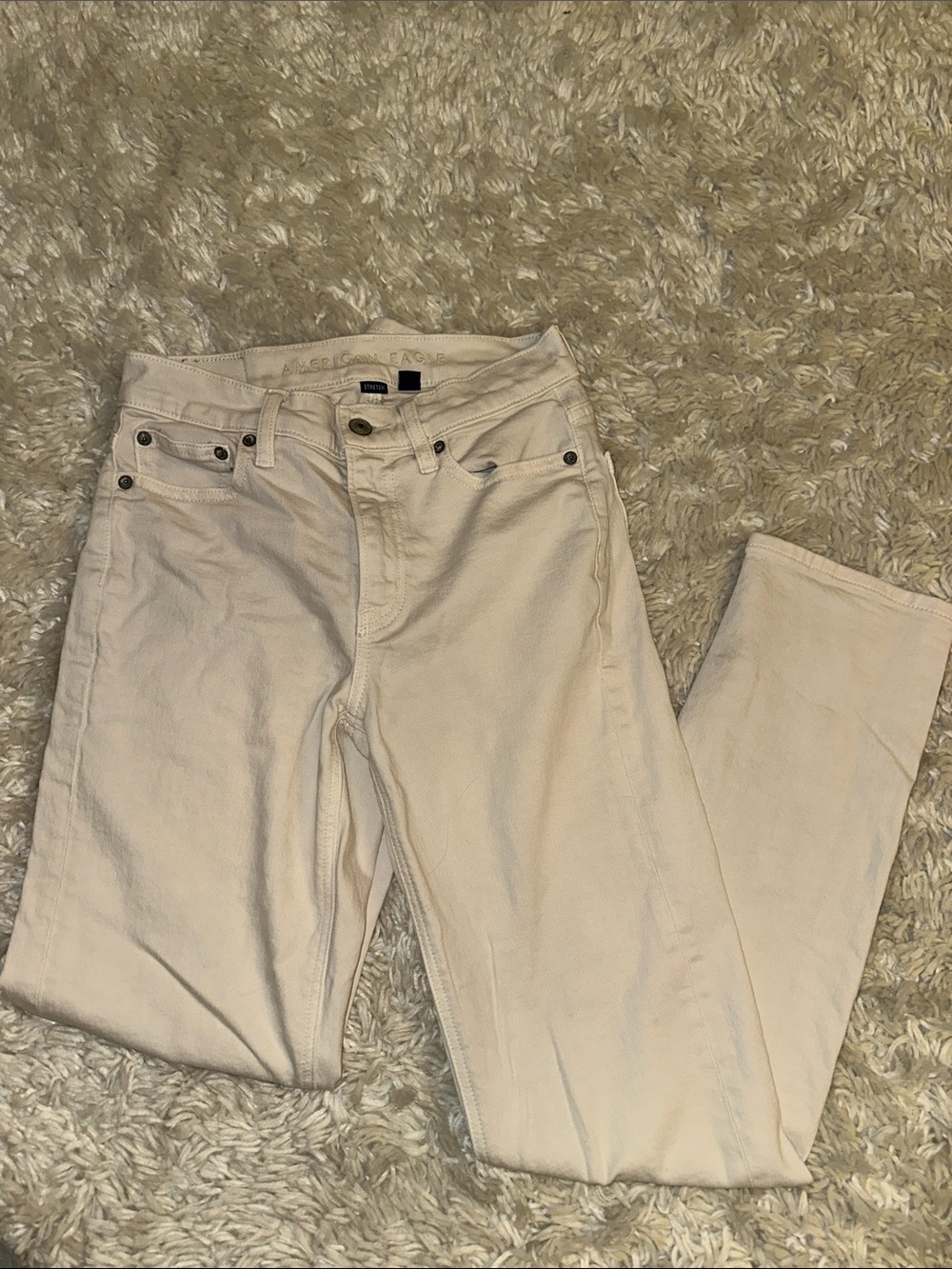American Eagle Women’s Stretch Super High Rise Straight Size 00 Regular